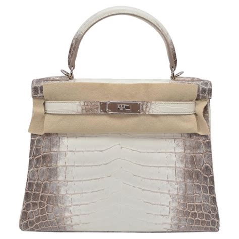 hermes kelly crocodile niloticus himalayan|Hermes himalaya crocodile.